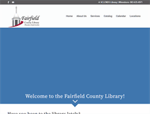 Tablet Screenshot of fairfieldcountylibrary.com